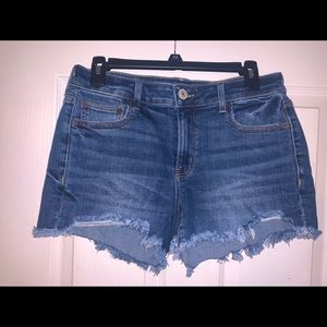 size 4 blue jean shorts